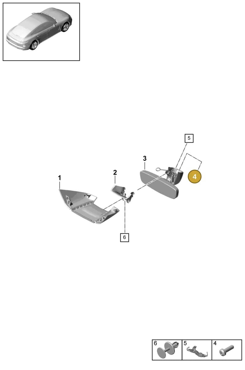 N10653001 — Porsche Panamera (2016-2020) diagram p49809100, position 4