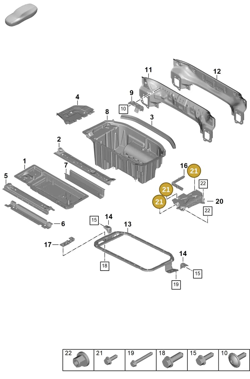 N10653302 — Porsche Panamera (2023-2025) diagram p62801250, position 21