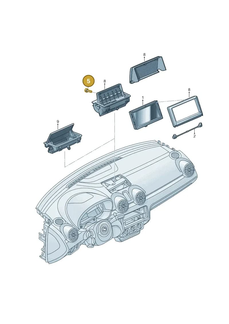 N10653901 — Audi A1 Sportback (2014-2018) diagram 708919000, position 5