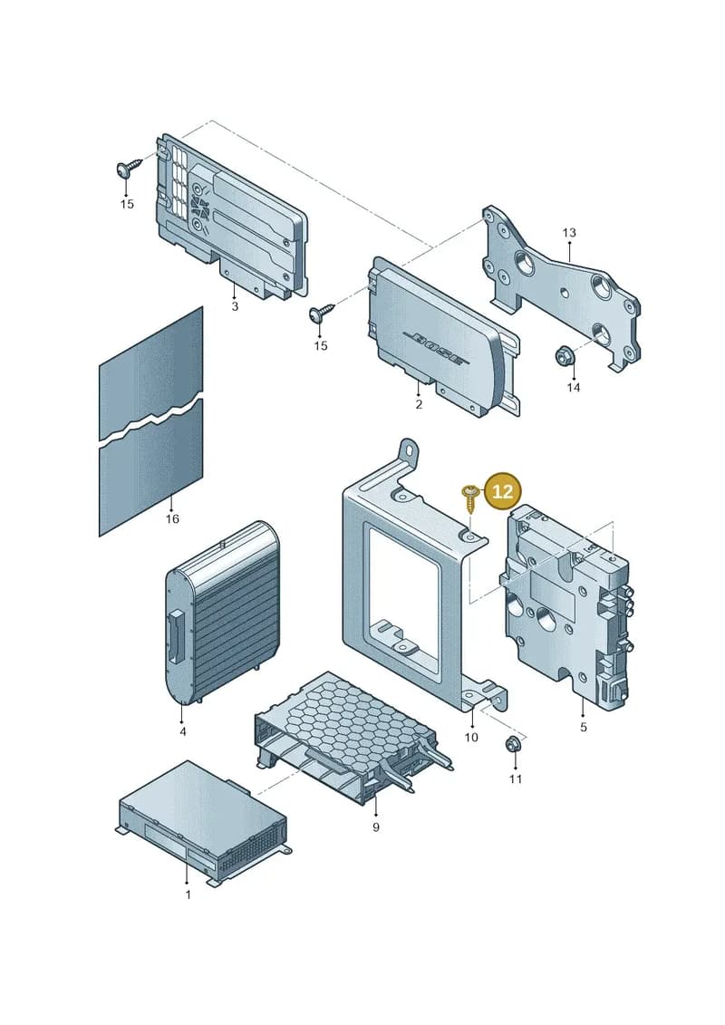 N10660301 — Audi A8 (2013-2018) diagram 771035410, position 12