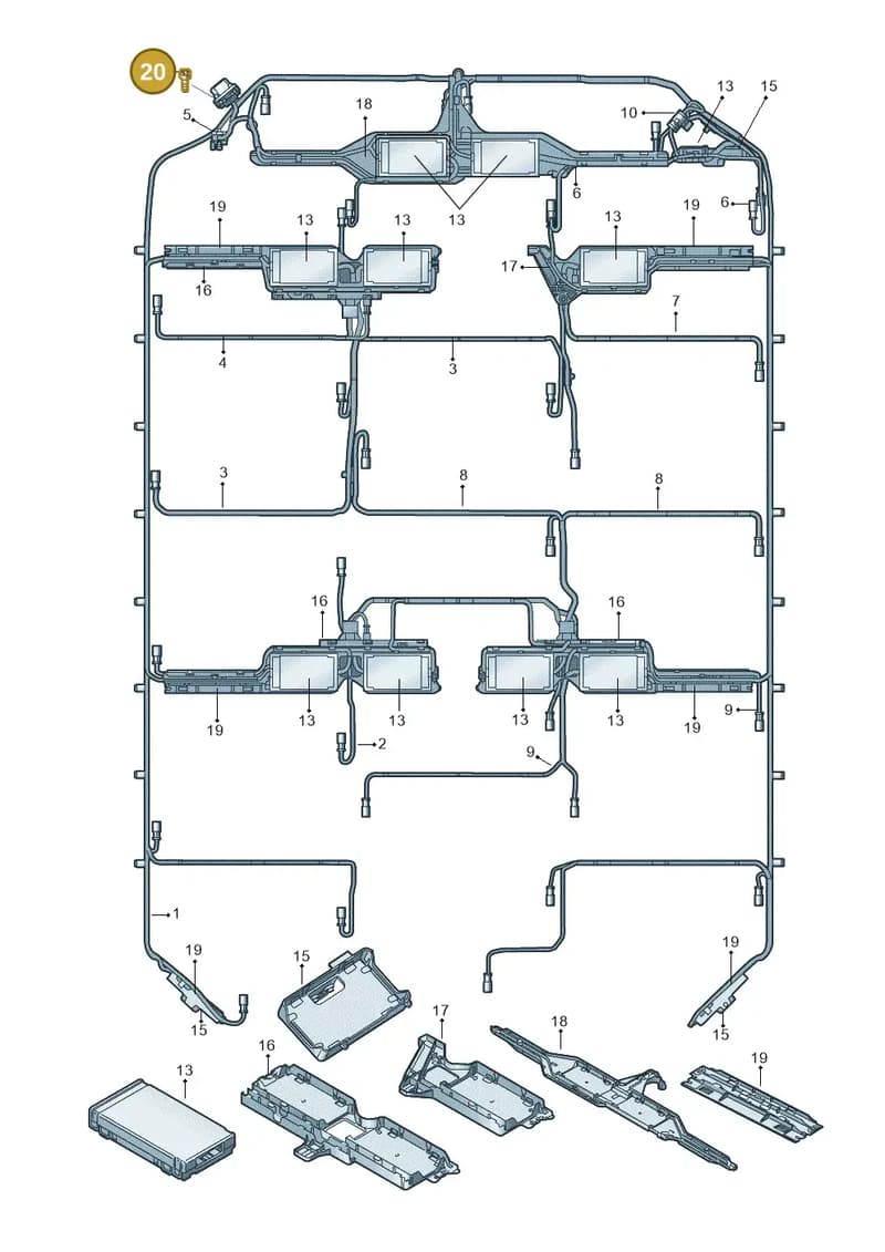 N10662102 — Audi Q8 e-tron (2018-2025) diagram 586915530, position 20
