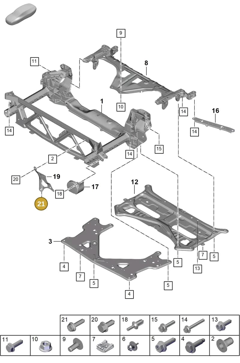 N10665002 — Porsche Panamera (2023-2025) diagram p62401000, position 21