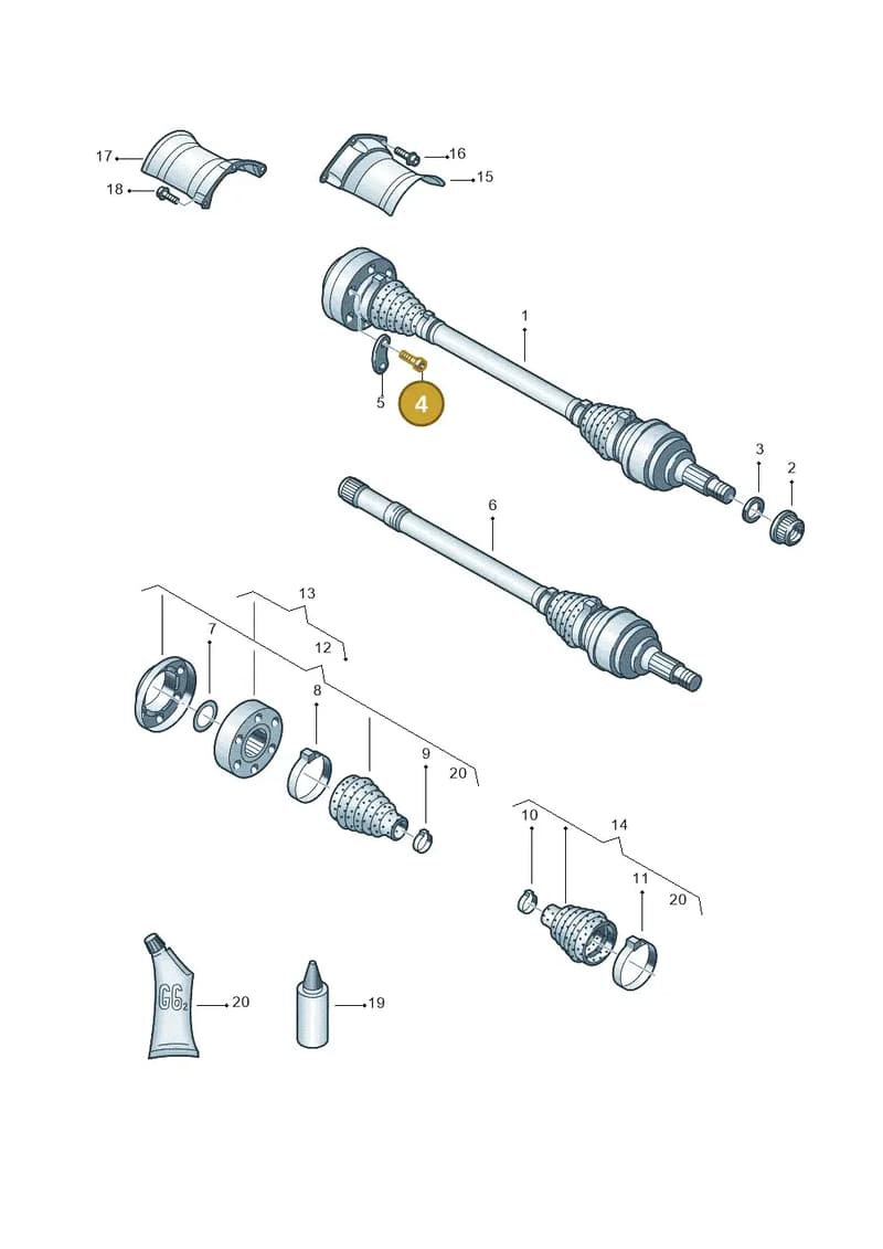 N10667901 — Audi R8 qu. 5.2 (2012-2015) diagram 618501200, position 4