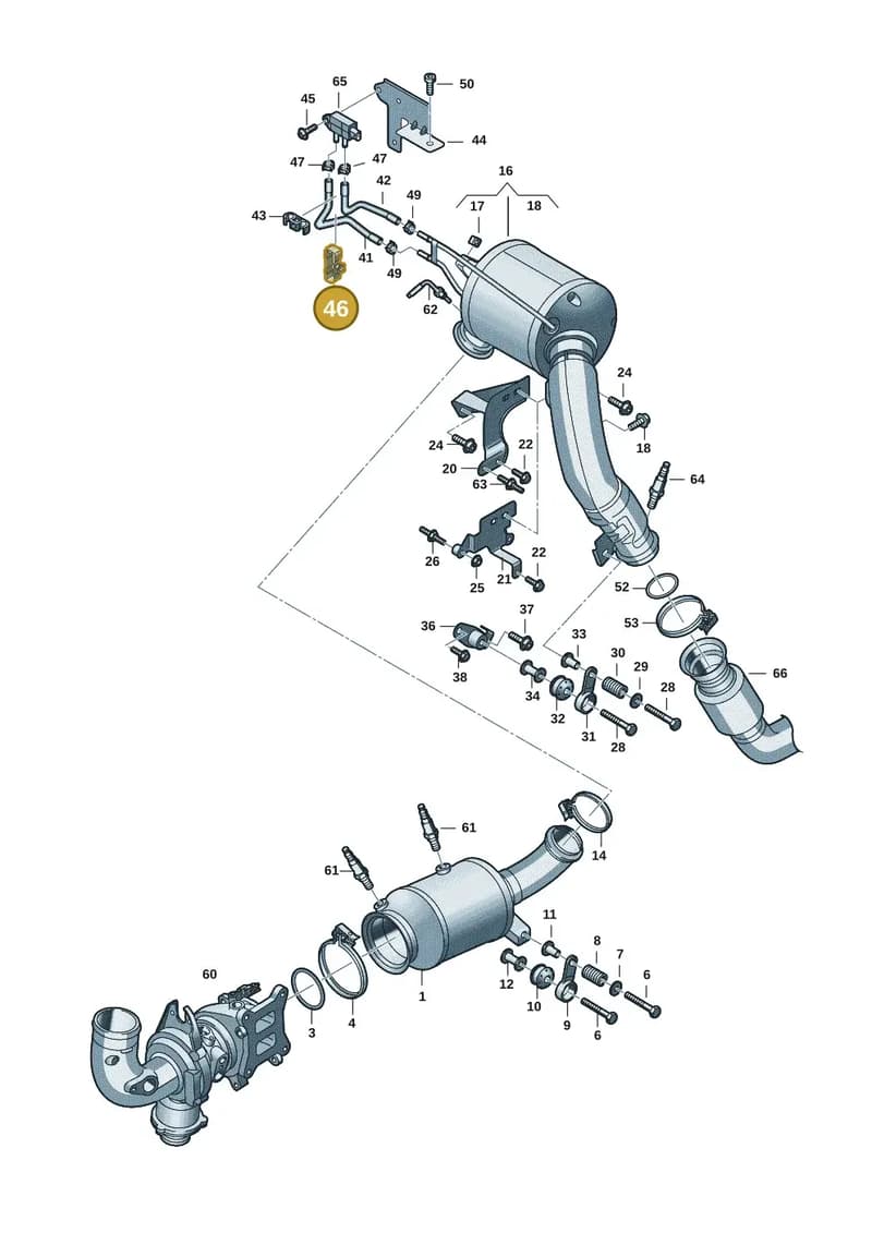 N10676001 — Audi A5 Limousine (2024-2025) diagram 8wk253340, position 46
