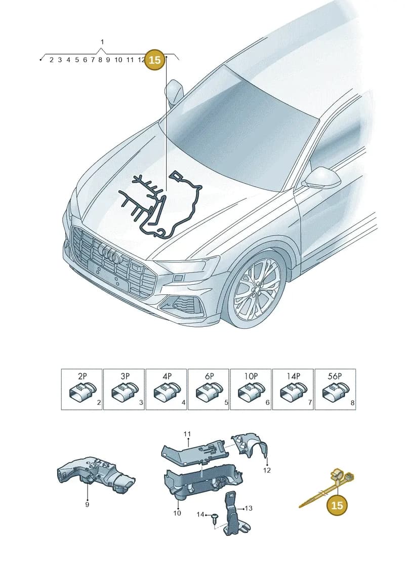 N10679001 — Audi Q8 (2018-2025) diagram 429971350, position 15