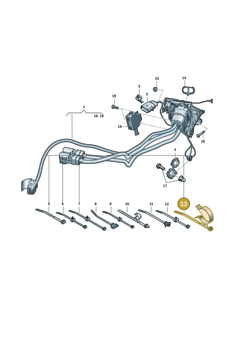 N10679001 — Audi RS e-tron GT (2020-2025) diagram 4j1970150, position 13