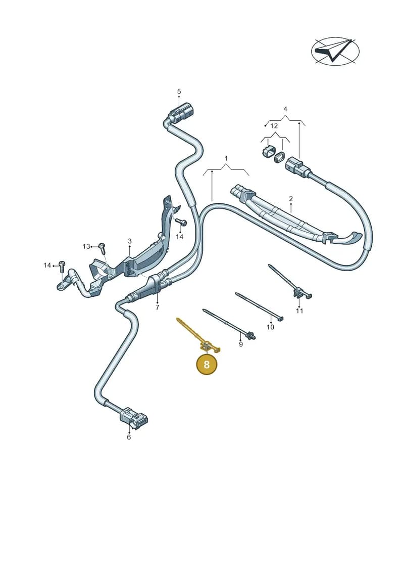 N10679001 — Audi Q8 e-tron (2018-2025) diagram 586970100, position 8