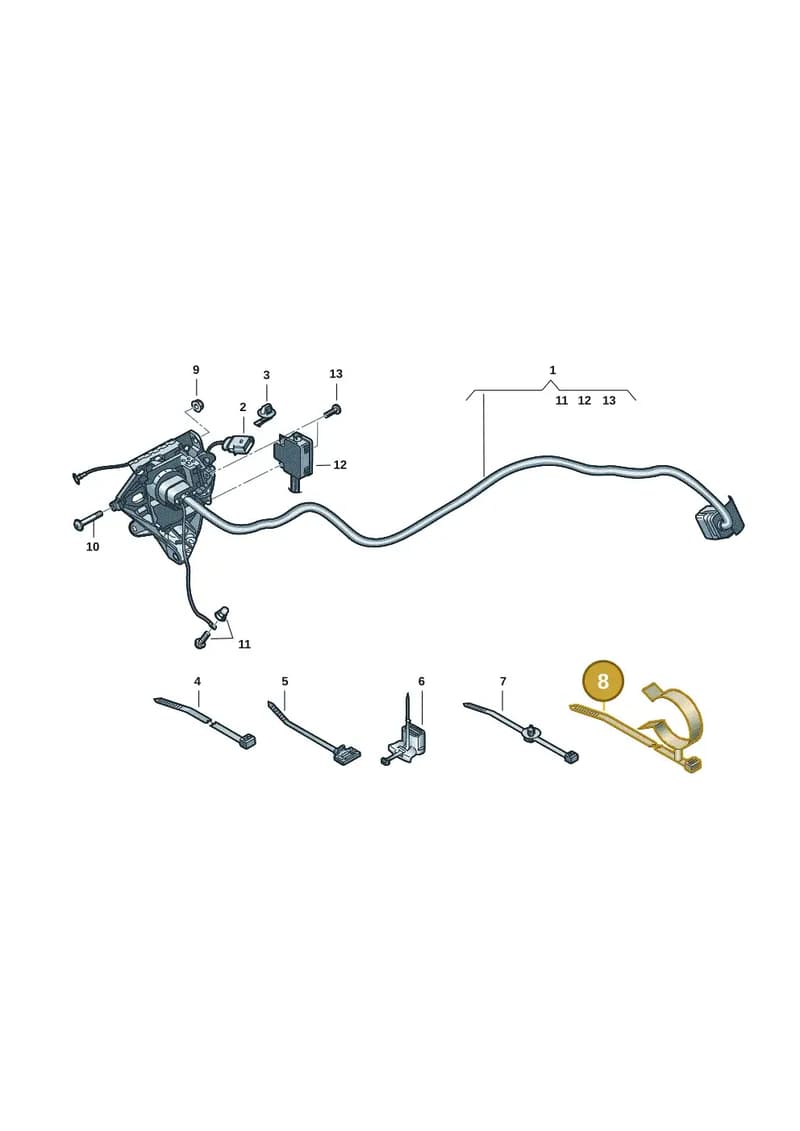N10679001 — Audi RS e-tron GT (2020-2025) diagram 4j1970140, position 8