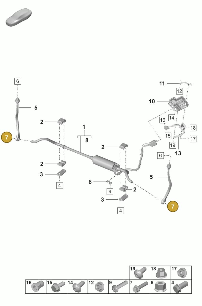 N10702302 — Porsche Panamera (2020-2023) diagram p58402100, position 7