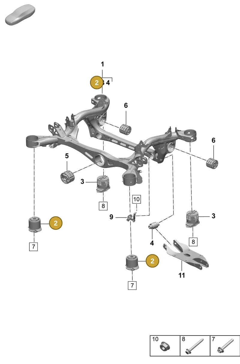 N10702302 — Porsche Macan (2024-2024) diagram p61501010, position 2