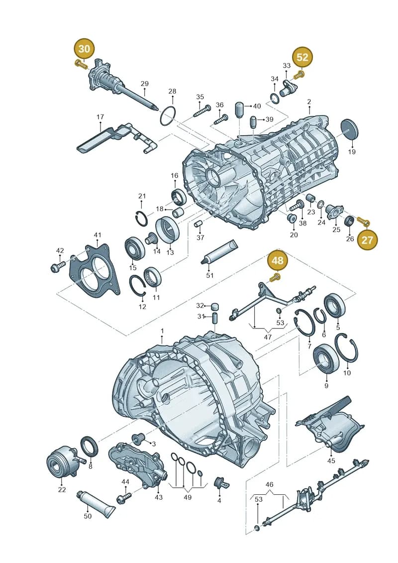N10710402 — Audi Q5 (2016-2025) diagram 897301300, position 27+30+48+52