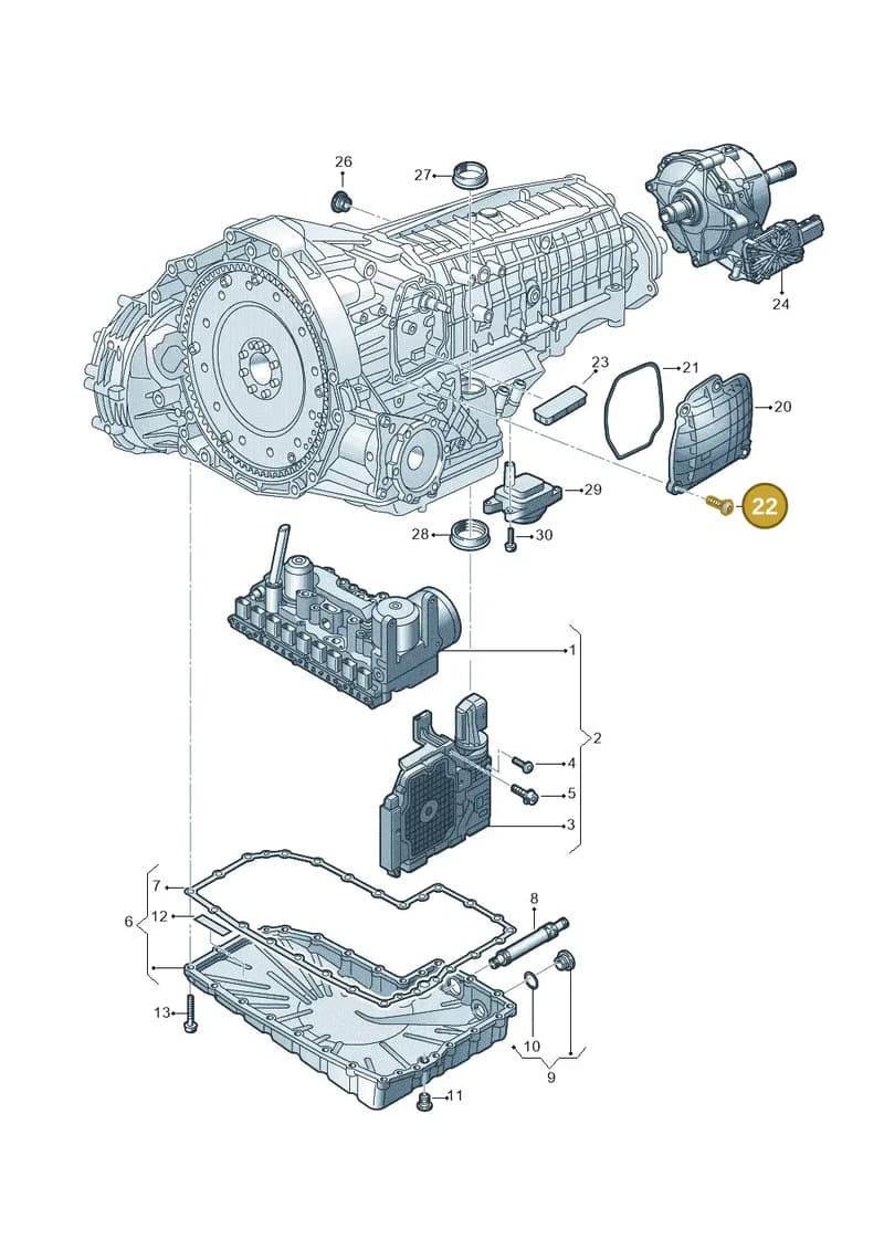 N10710402 — Audi A5 Limousine (2024-2025) diagram 8wk325025, position 22