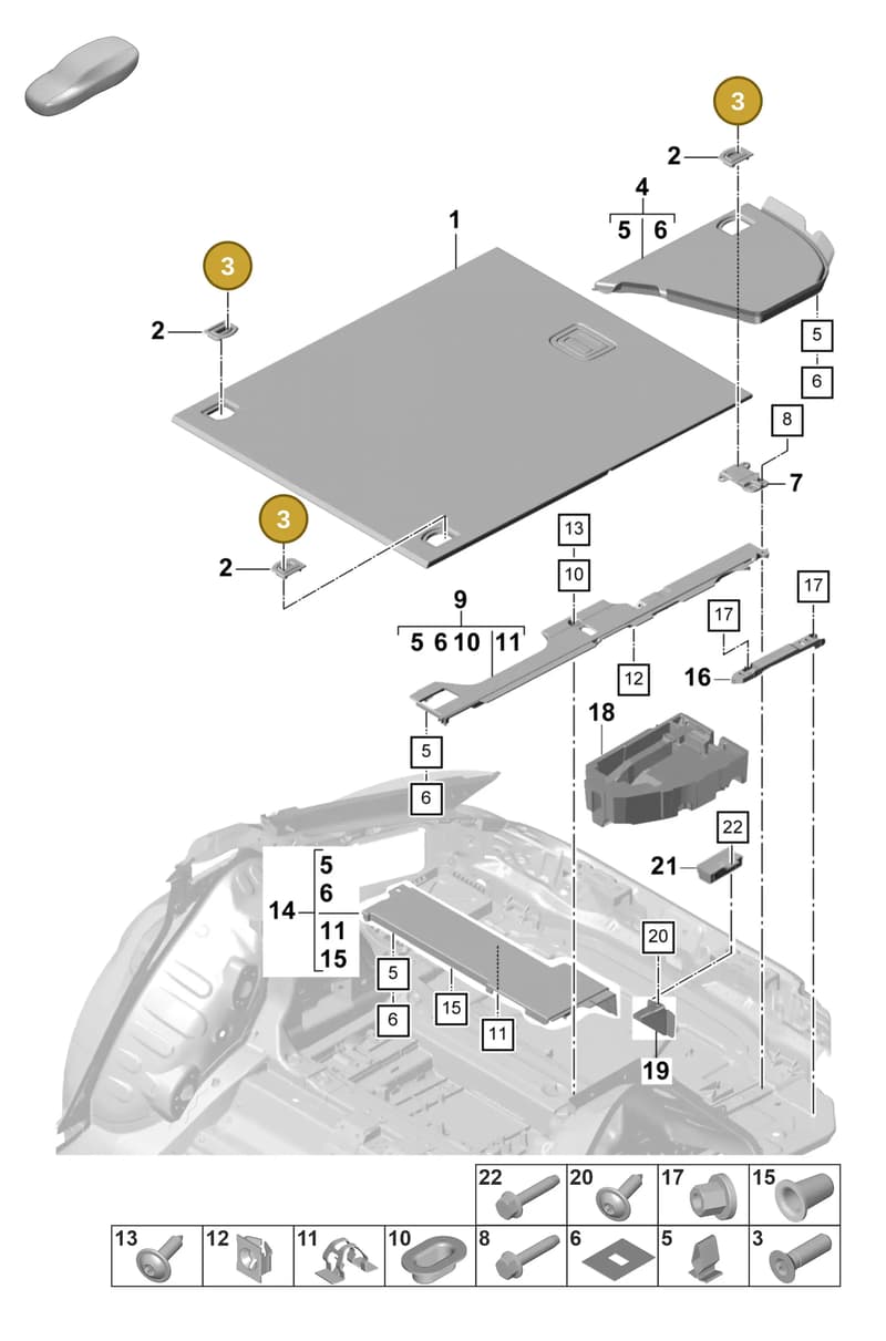 N10711501 — Porsche Panamera (2020-2023) diagram p58807550, position 3