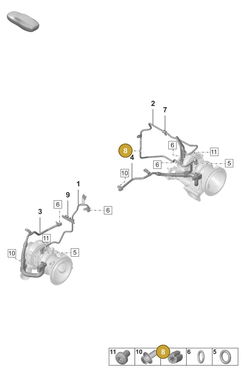 N10722401 — Porsche 911 (2024-2025) diagram p53202150, position 8