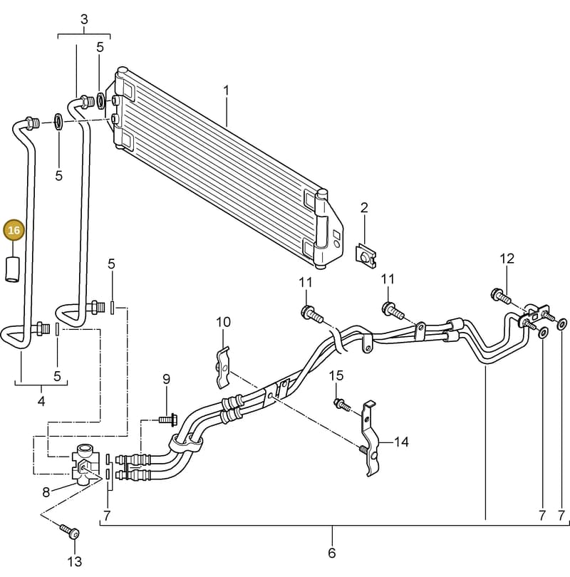 N10722501 — Porsche Cayenne (2007-2010) diagram p31360000, position 16
