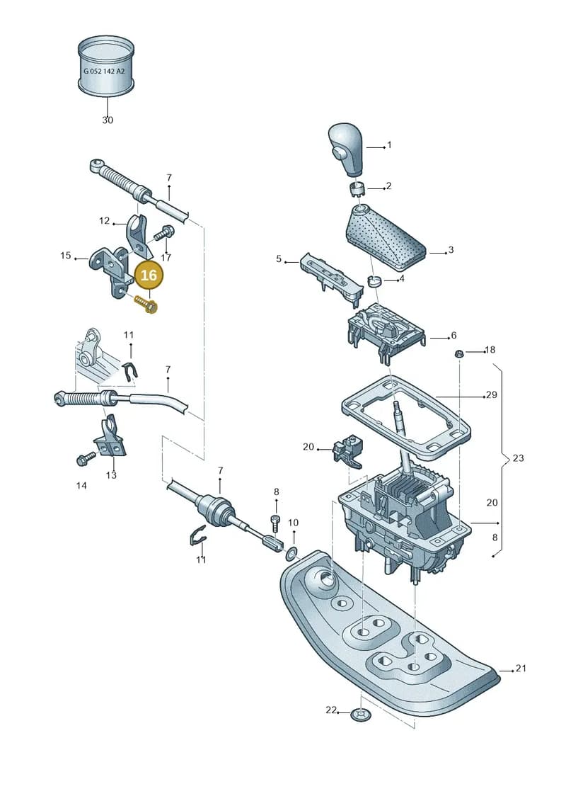 N10724201 — Audi A6 2.7 TDI (2008-2011) diagram 448713200, position 16