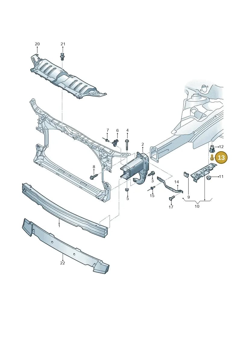 N10731701 — Audi RS6 Avant (2013-2018) diagram 758807000, position 13