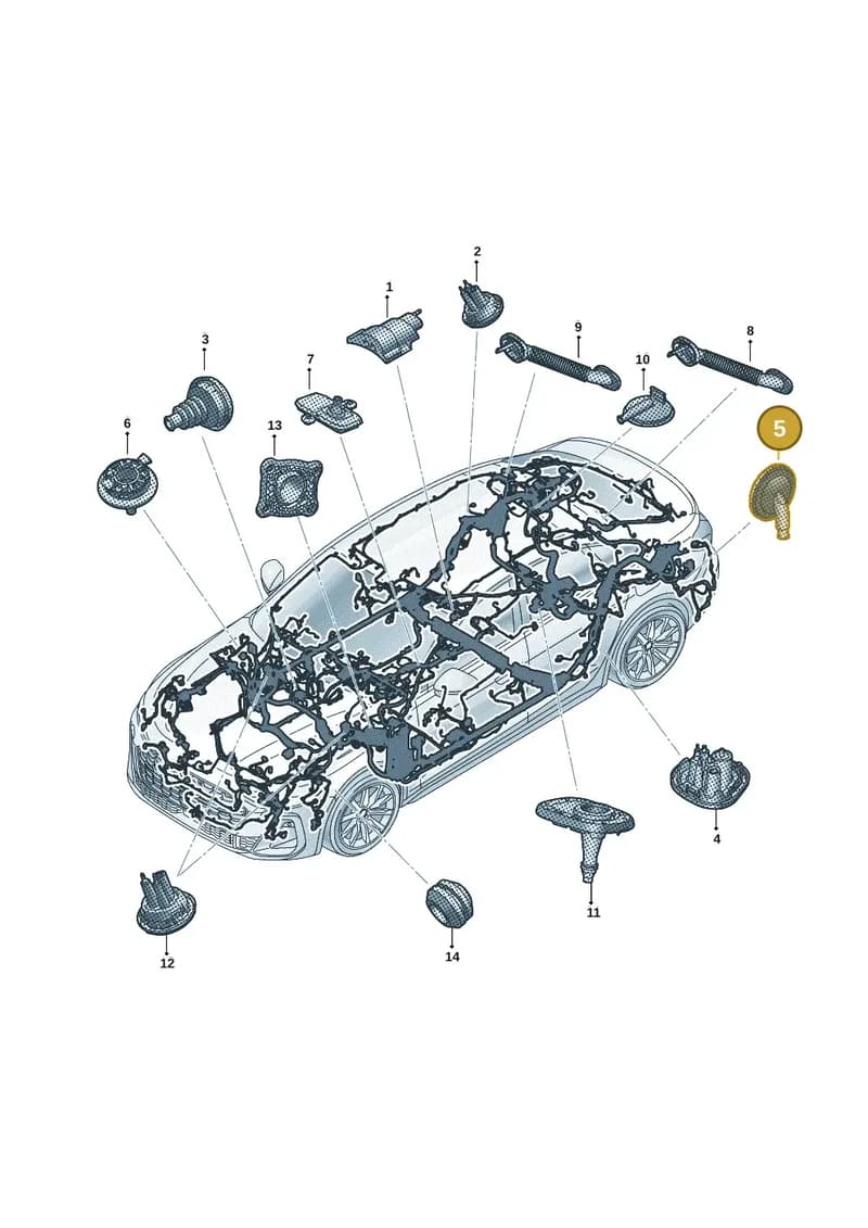 N10732405 — Audi A5 Avant (2024-2025) diagram 8wh971815, position 5