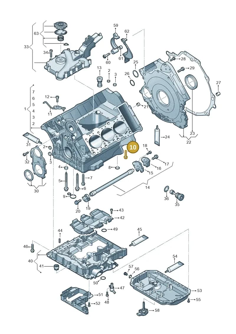 N10741802 — Audi Q5 qu. 2.0 TDI (2012-2017) diagram 675103330, position 10