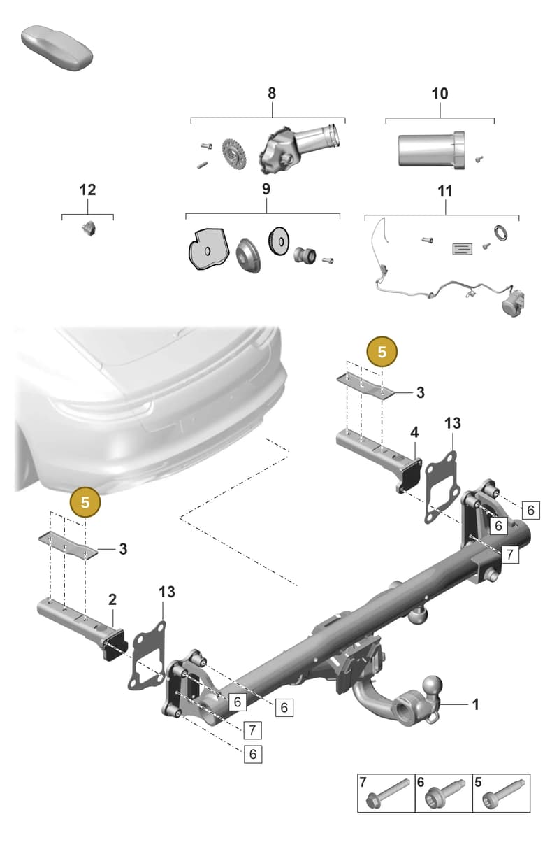 N10743601 — Porsche Panamera (2020-2023) diagram p58002000, position 5