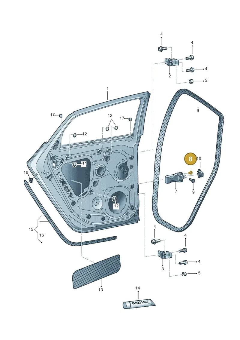 N10747401 — SEAT Leon ST (2016-2020) diagram 754833000, position 8