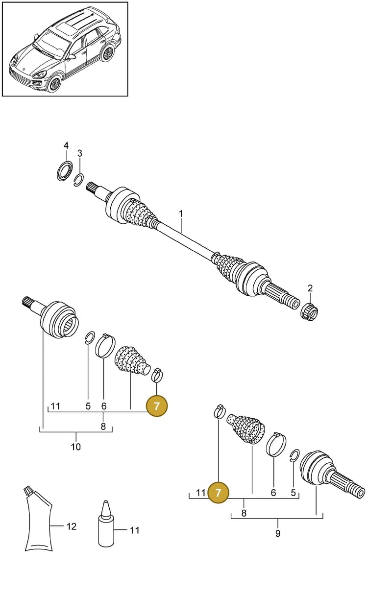 N10753401 — Porsche Cayenne (2010-2018) diagram p37501030, position 7
