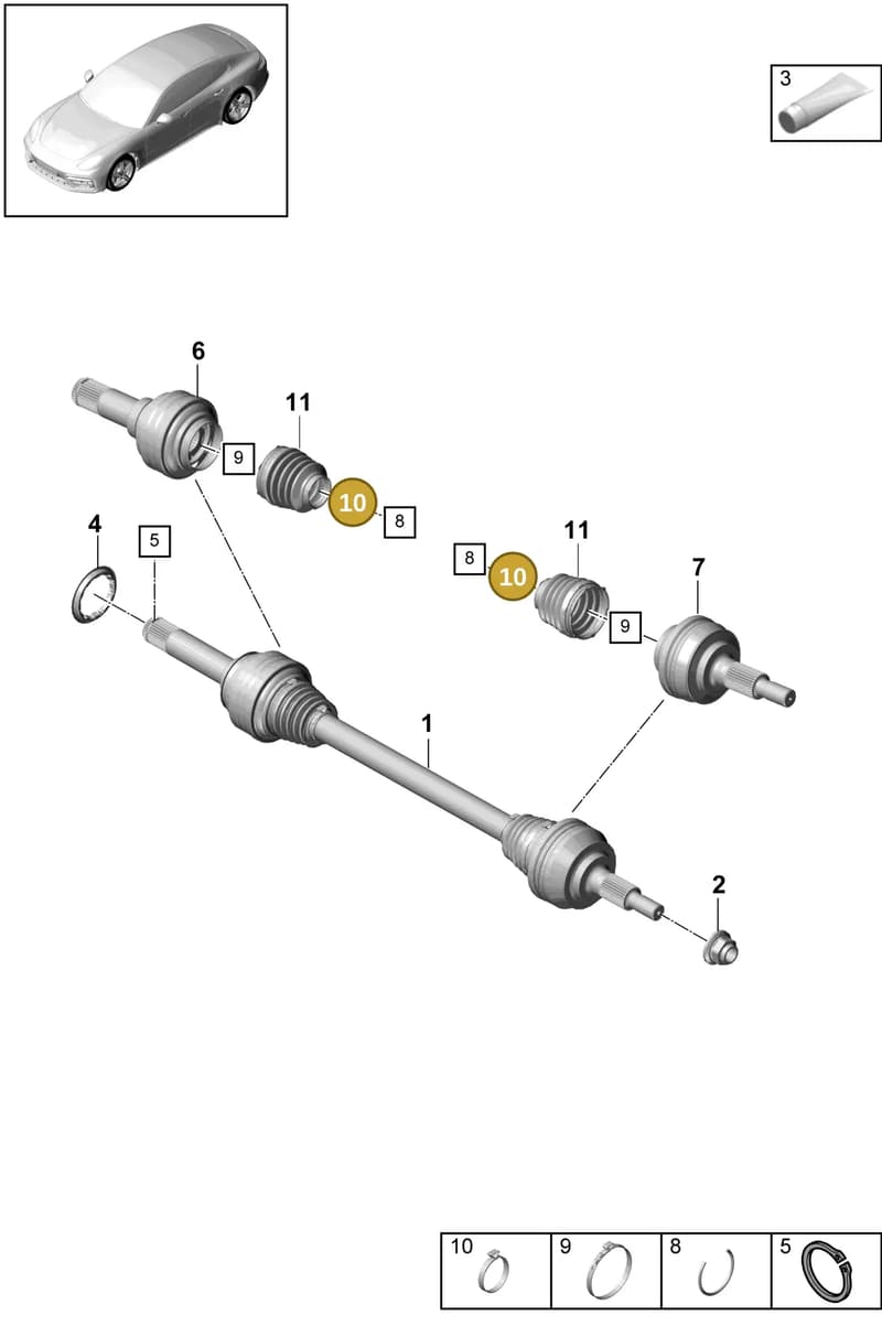 N10753401 — Porsche Panamera (2016-2020) diagram p49501030, position 10