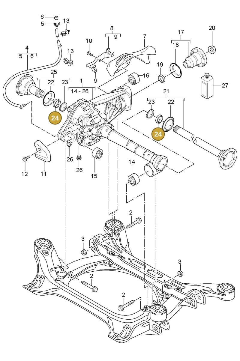 N10754801 — Porsche Cayenne (2007-2010) diagram p31305010, position 24