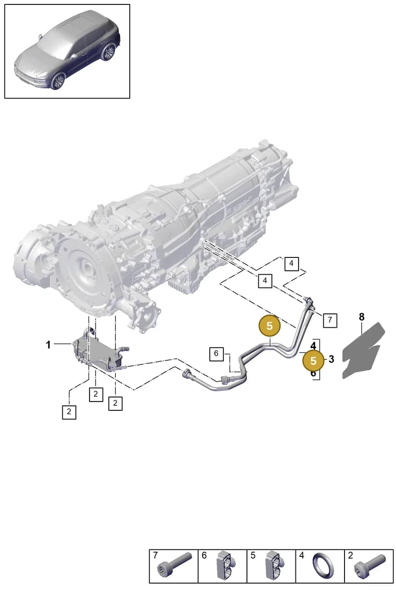 N10754801 — Porsche Cayenne (2017-2023) diagram p51360020, position 5