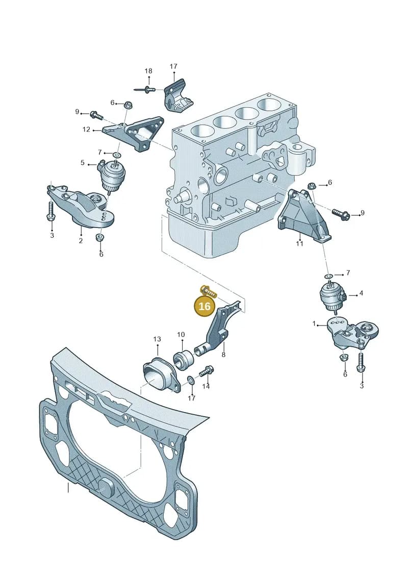 N10755701 — Audi A6 2.7 TDI (2008-2011) diagram 448199000, position 16