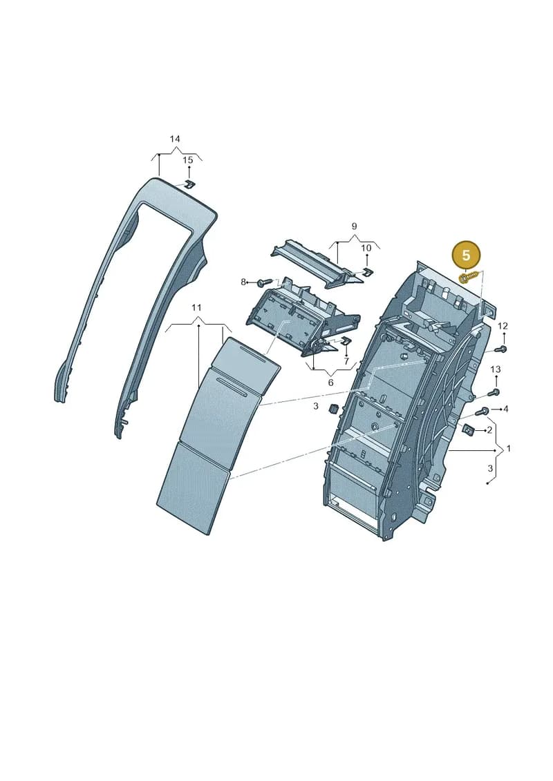 N10755701 — Audi A8 (2017-2025) diagram 838863650, position 5