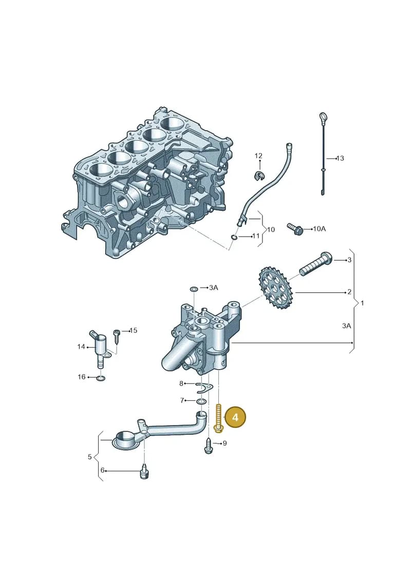 N10761801 — Audi RS3 Sportback (2015-2016) diagram 474115350, position 4