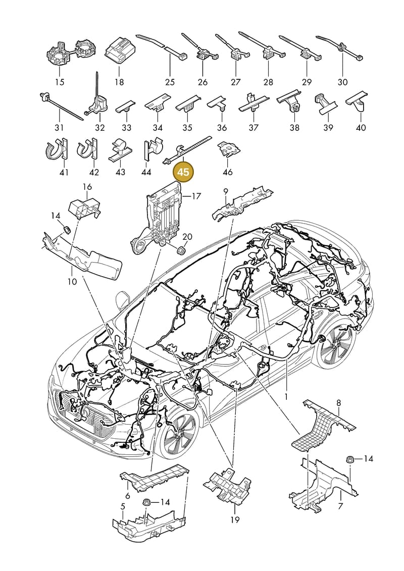 N10772301 — Audi Q6 e-tron (2023-2025) diagram f5s971800, position 45