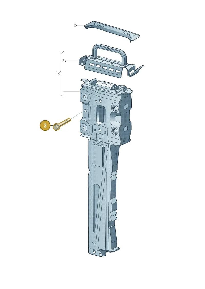 N10781101 — Volkswagen Beetle Cabriolet (2016-2019) diagram 718880500, position 3