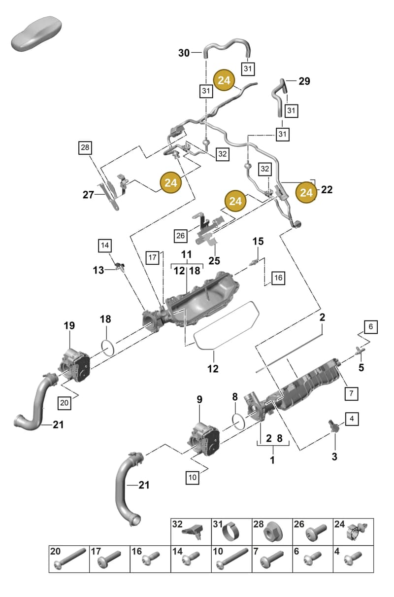 N10796901 — Porsche Panamera (2020-2023) diagram p58107110, position 24