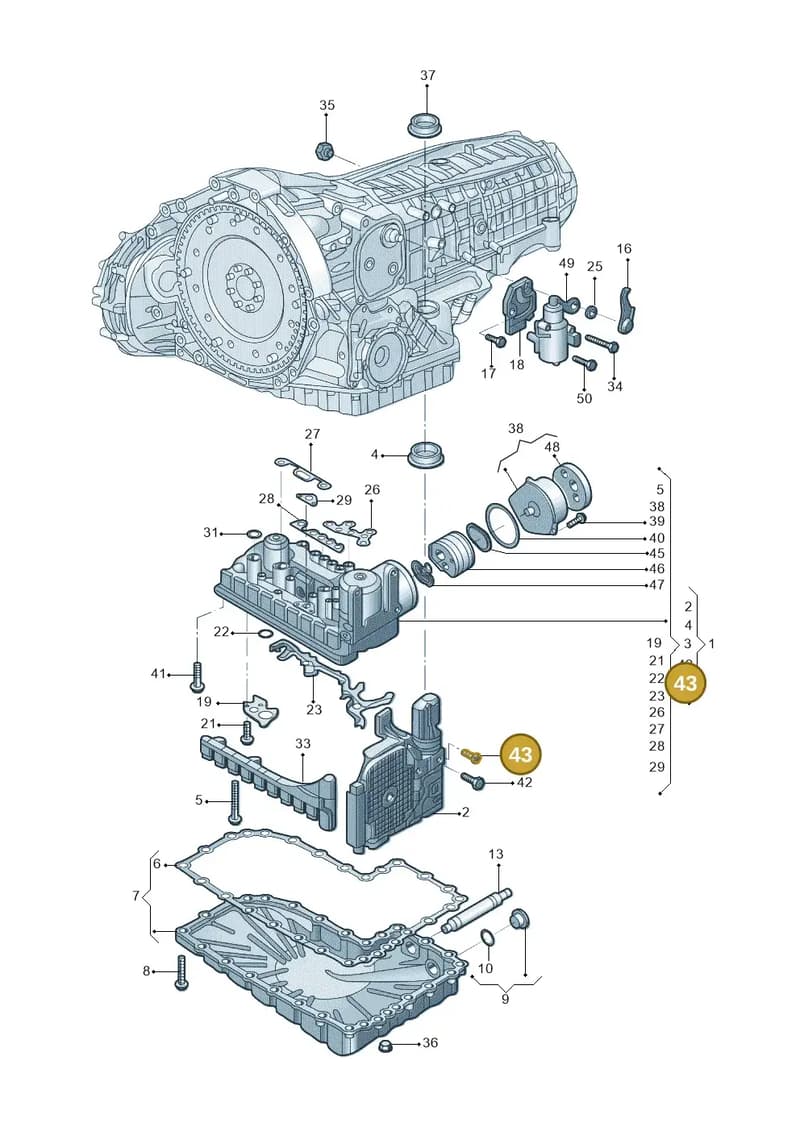N10801101 — Audi A7 (2021-) diagram 4kg325075, position 43