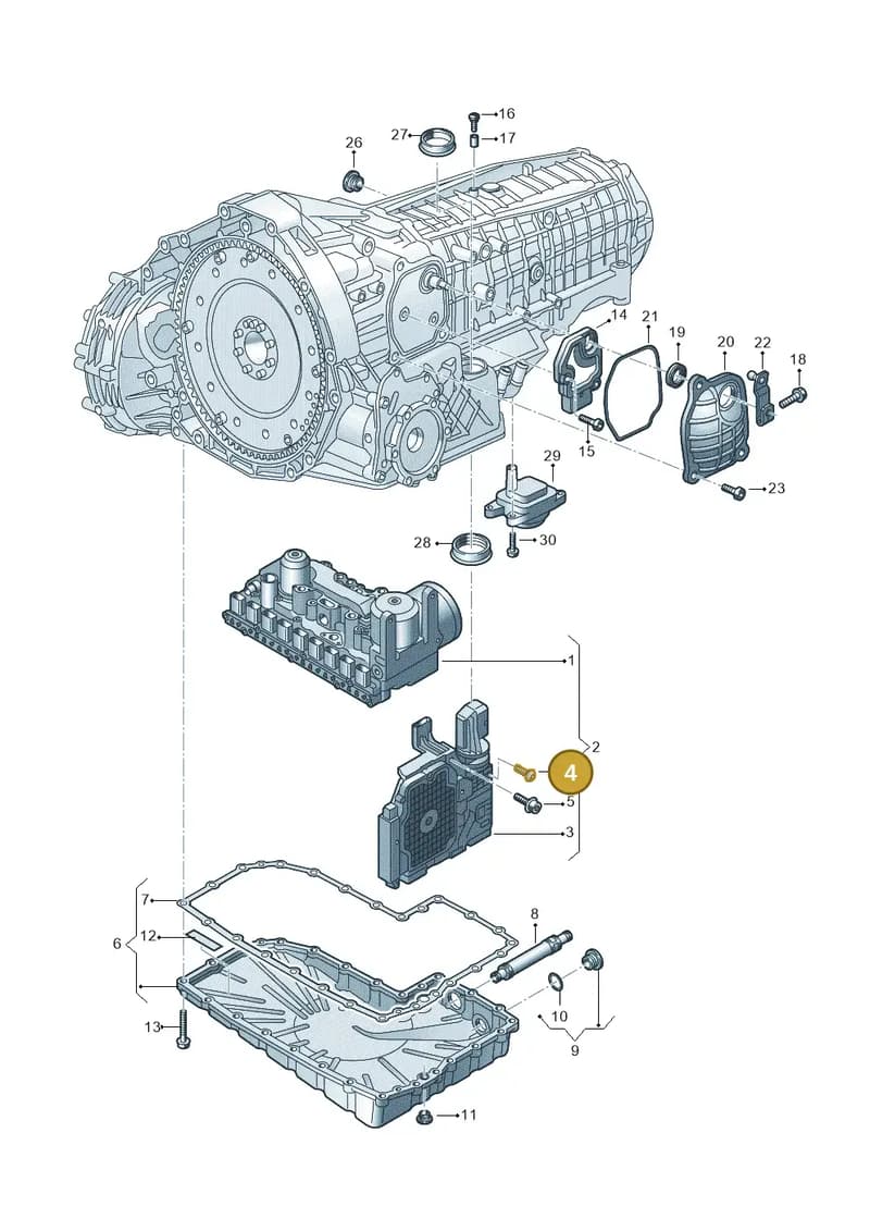 N10801101 — Audi A7 Sportback (2014-2018) diagram 798325800, position 4