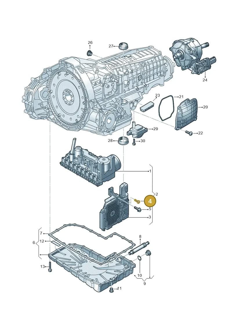N10801101 — Audi A5 Limousine (2024-2025) diagram 8wk325025, position 4