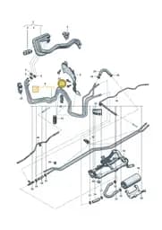 N10814001 Volkswagen Hexagon Collared Bolt