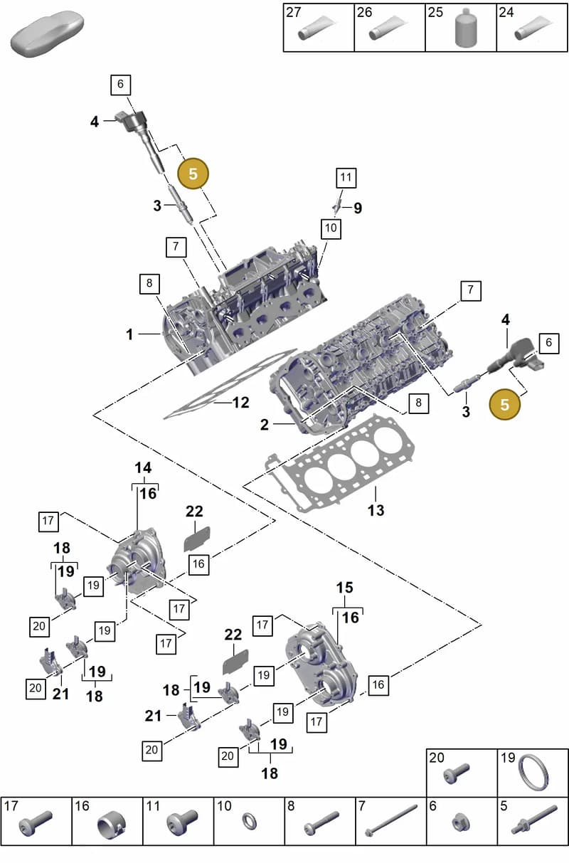 N10825101 — Porsche Cayenne Coupe (2023-2023) diagram p60103030, position 5