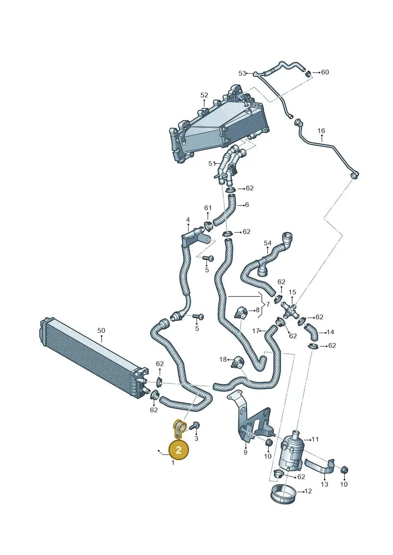 N10827101 — Audi A5 Sportback (2016-2025) diagram 849121300, position 2