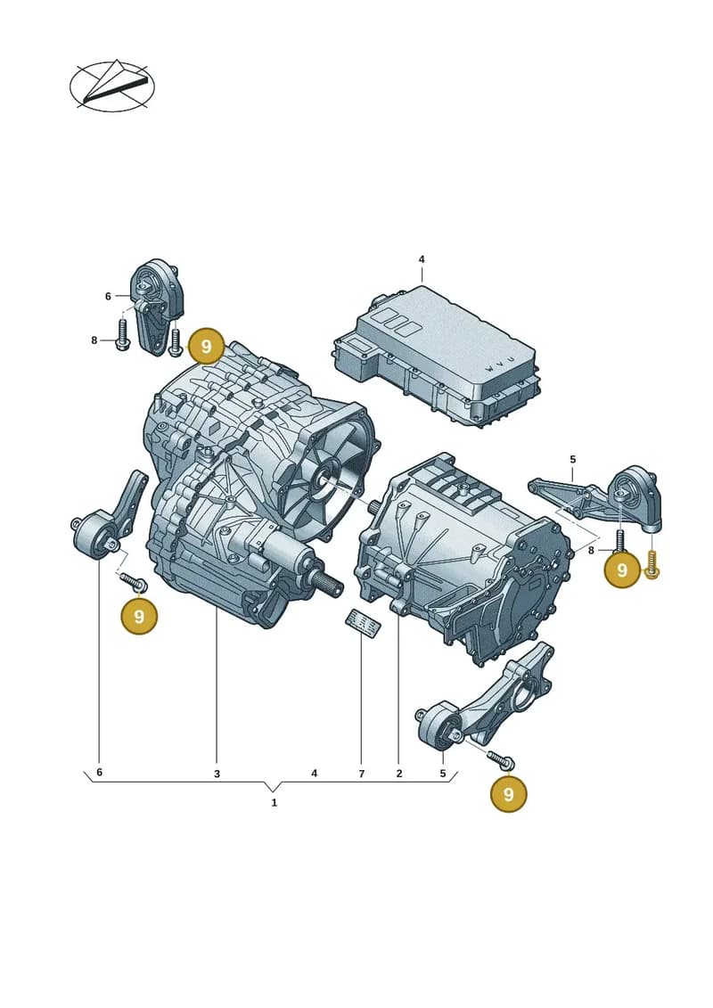 N10827301 — Audi RS e-tron GT (2020-2025) diagram 4j1901500, position 9