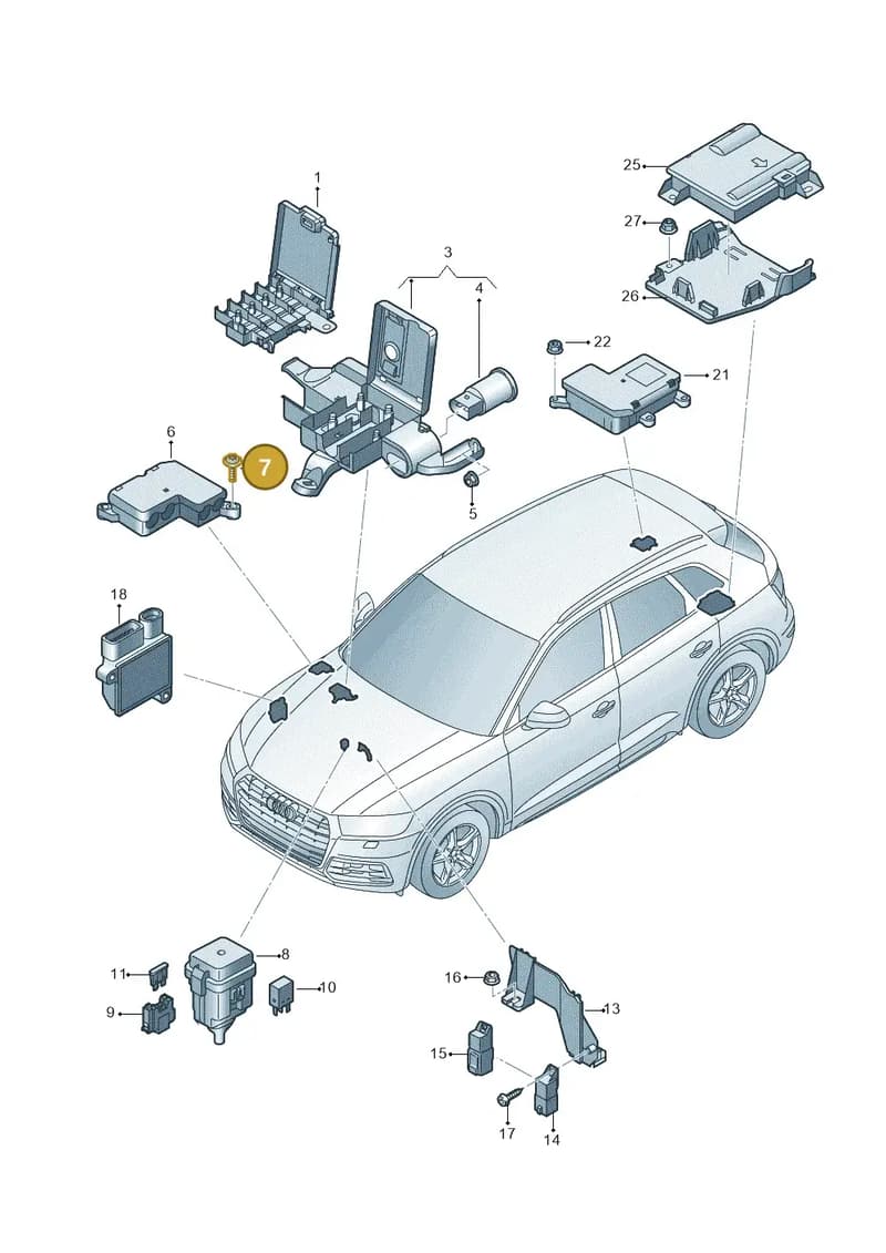 N10835601 — Audi Q5 (2016-2025) diagram 896937200, position 7