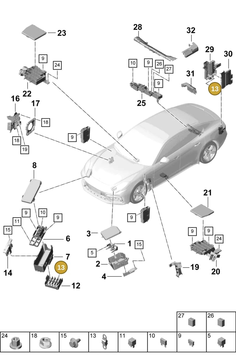 N10839404 — Porsche Panamera (2016-2020) diagram p49902000, position 13