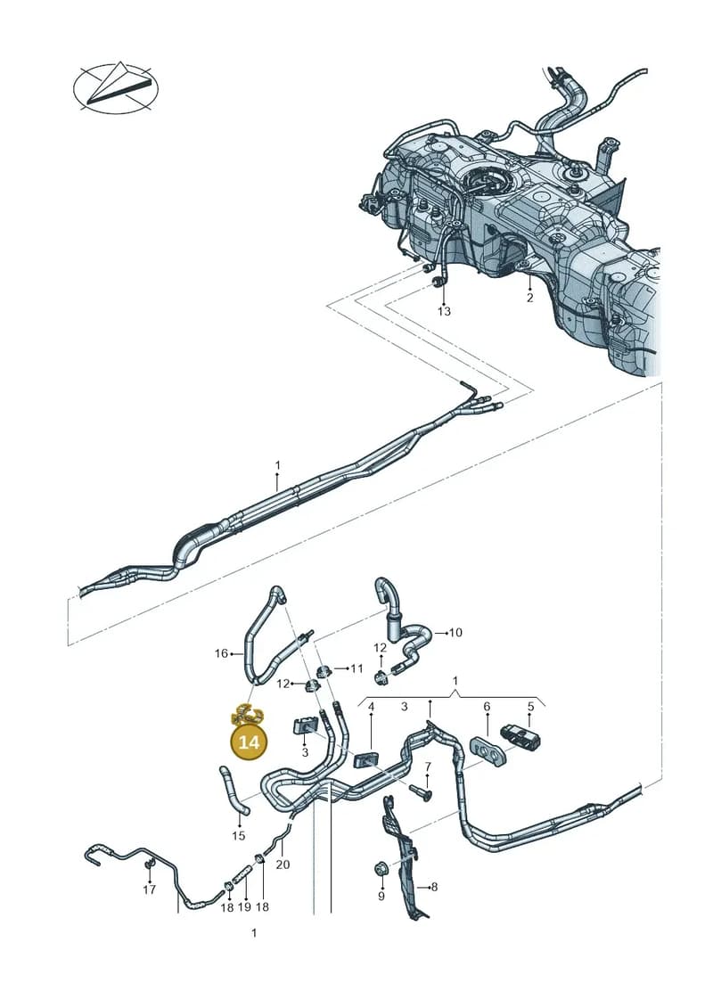 N10843101 — Audi RS Q8 (2019-2025) diagram 595201500, position 14