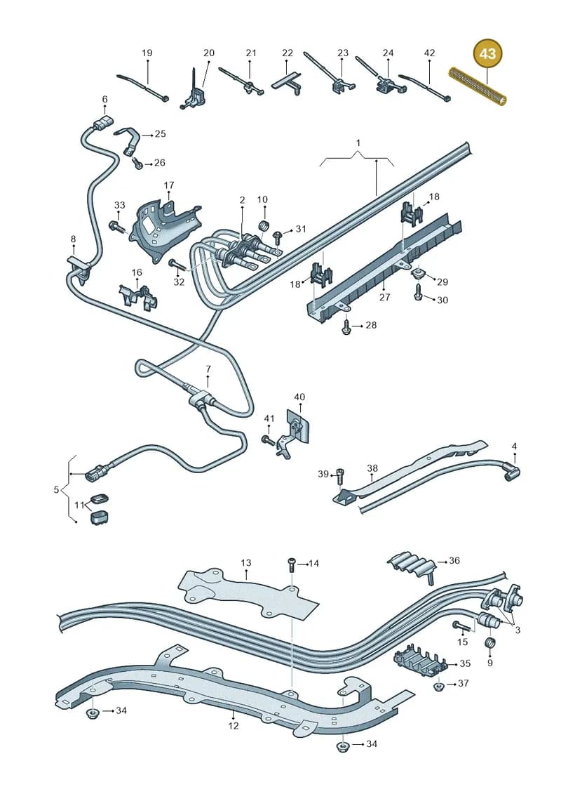 N10898102 — Audi Q5 (2016-2025) diagram 896970010, position 43