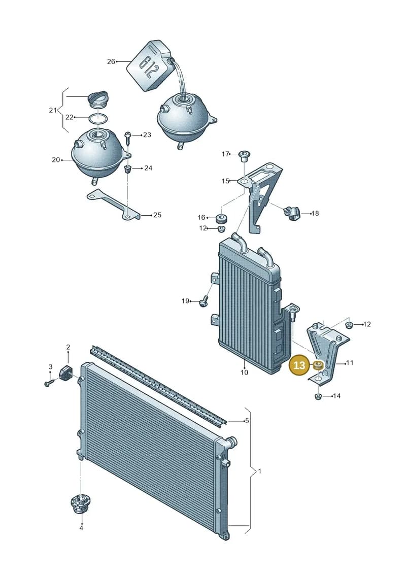 N90037701 — Audi RS3 Sportback (2011-2012) diagram 720121700, position 13