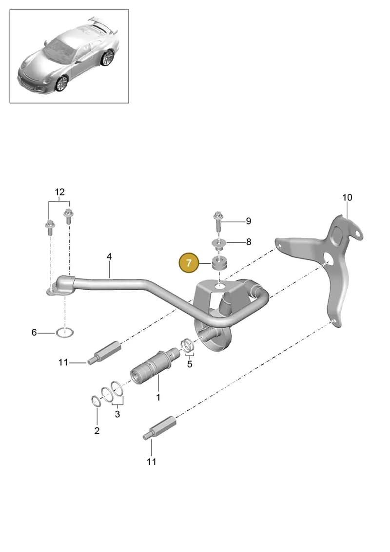 N90037701 — Porsche 911 (2013-2020) diagram p41102020, position 7