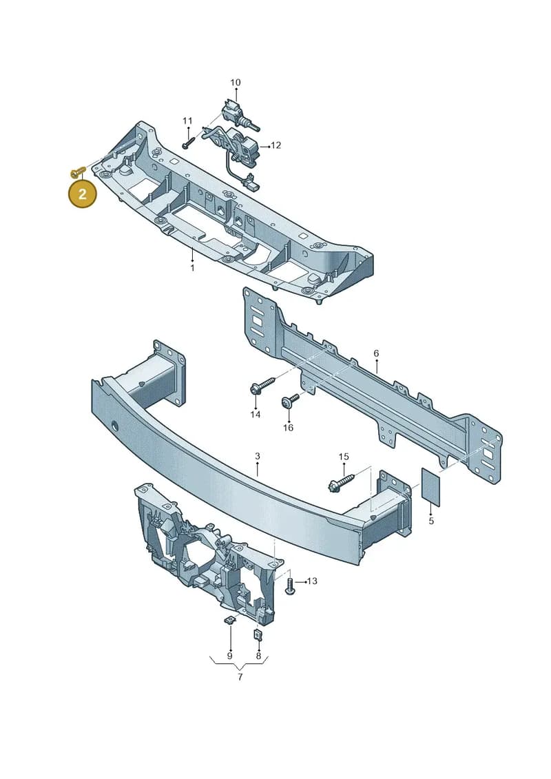 N90167003 — Audi RS e-tron GT (2020-2025) diagram 4j1805000, position 2