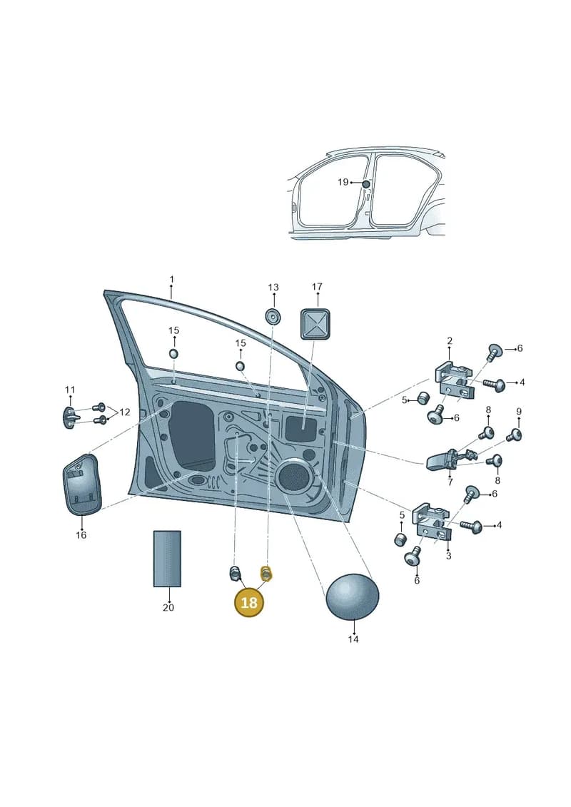 N90263103 — Skoda Octavia (2017-2020) diagram 753831100, position 18